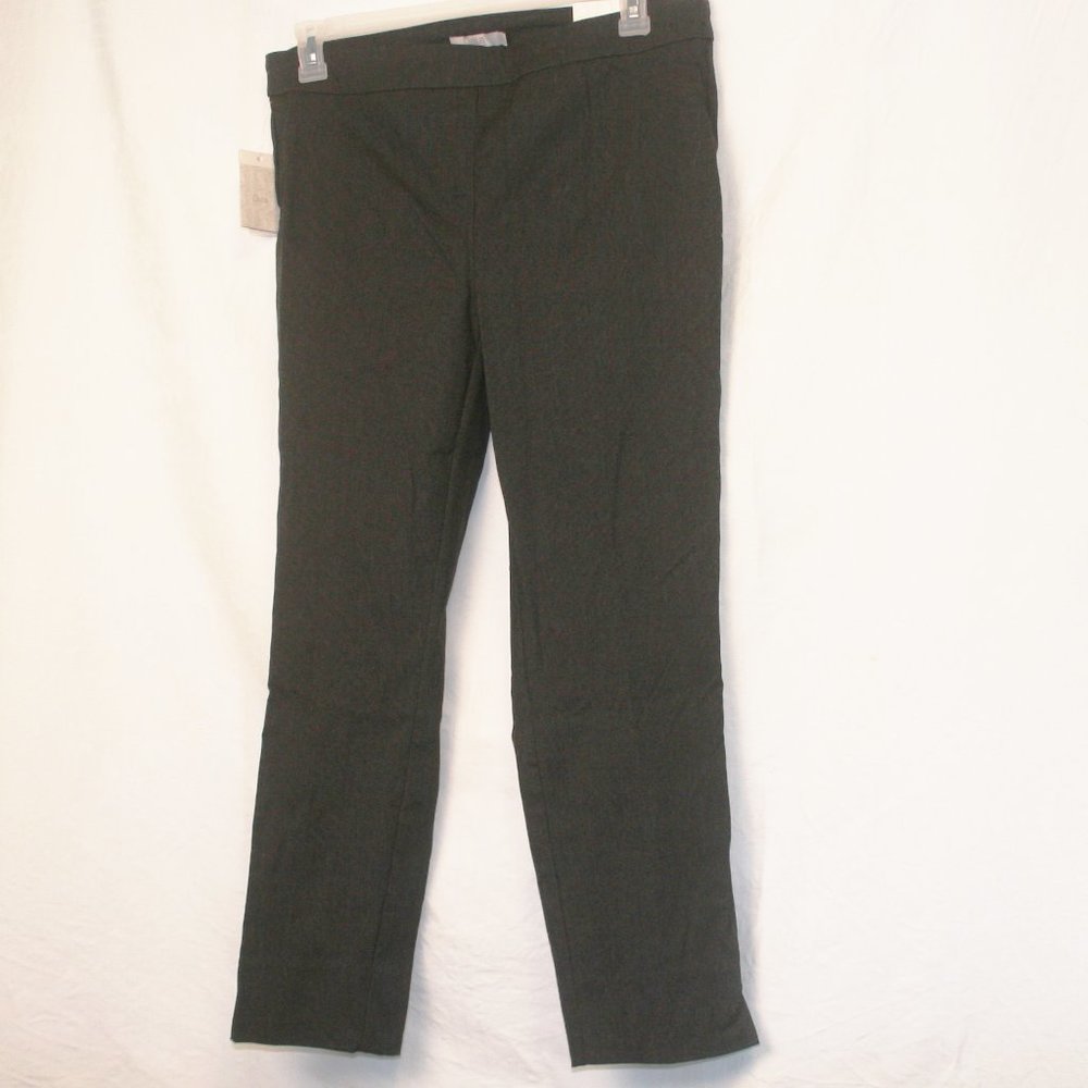 Dalia, Black with White Flec, Stretch Pants